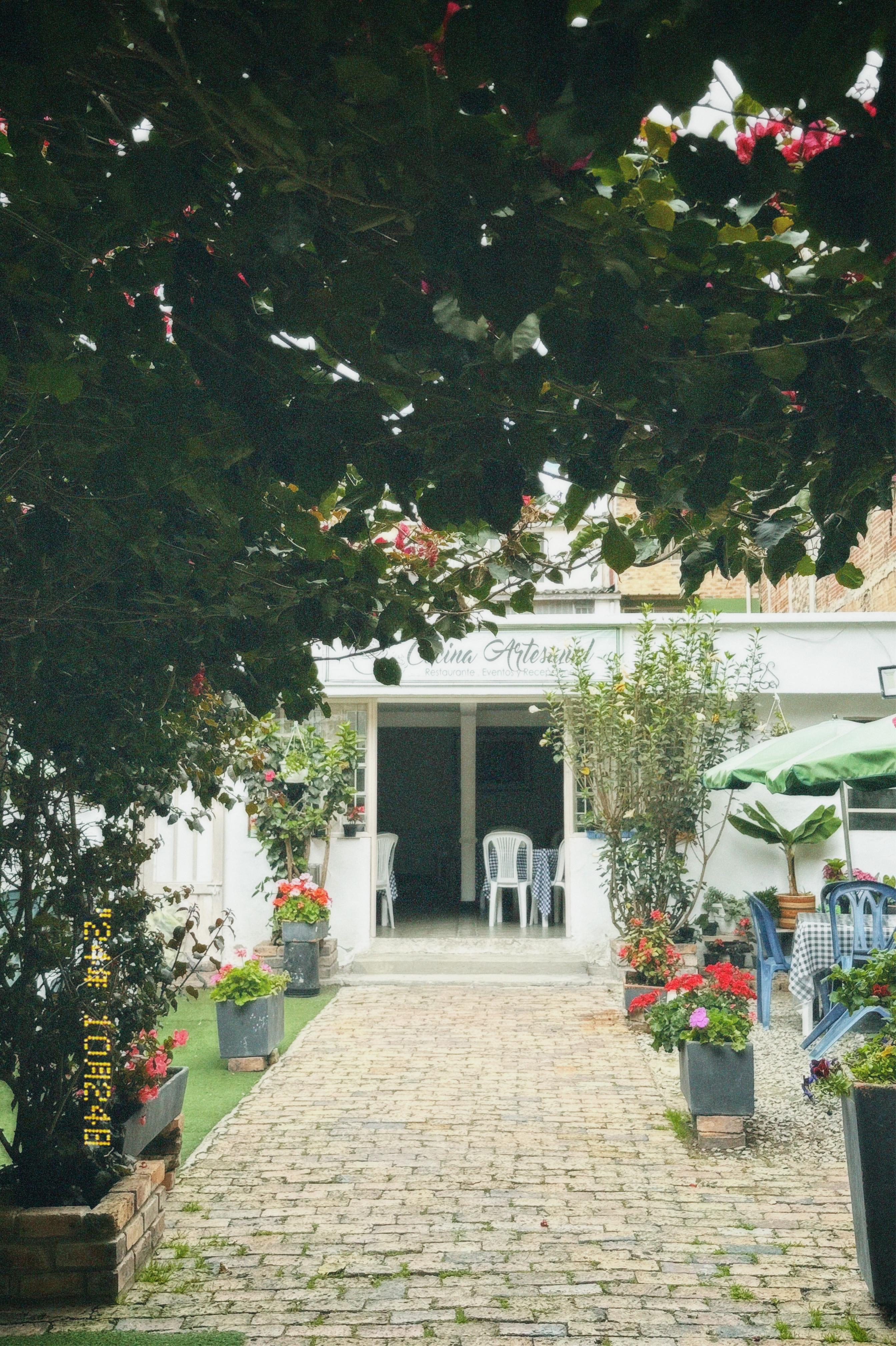 Jardín del restaurante